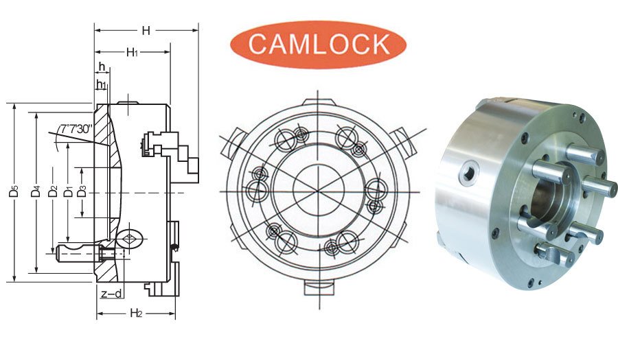 C7106 PS3250/D16 3 Jaw Self Centring Lathe Chuck