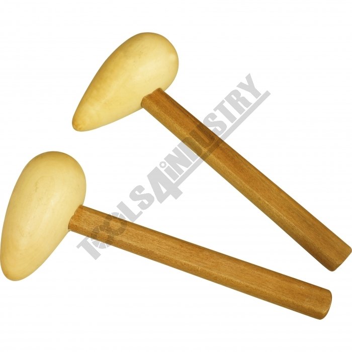 H892 WBH2 Hard Maple Wood Bossing Mallet Set Radius Ends