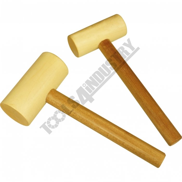 H894 WM2 Hard Maple Wood Mallet Set Flat Ends