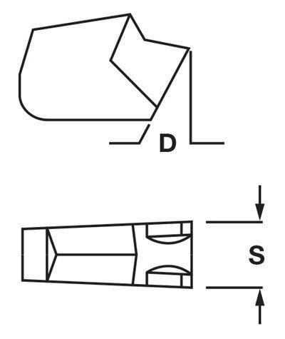 L0512 - A2022N00CR02 KENNAMETAL Carbide Inserts - Parting | t4i.com.au