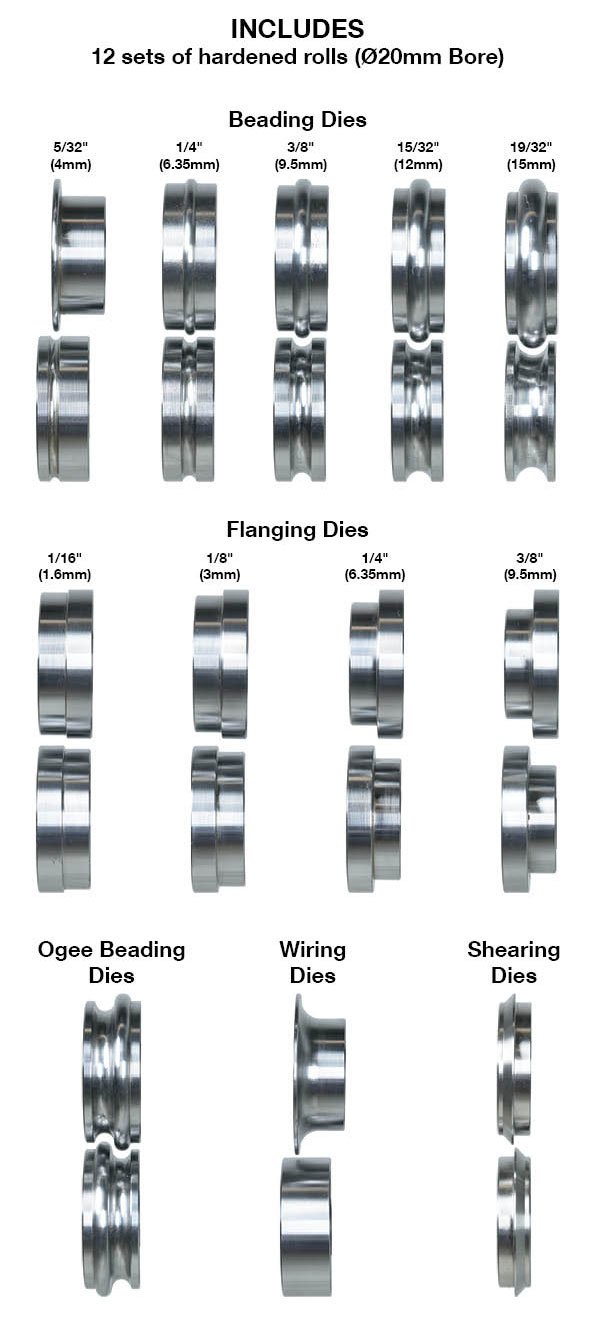 S633 MBR610XT Bead Roller Motorised Variable Speed
